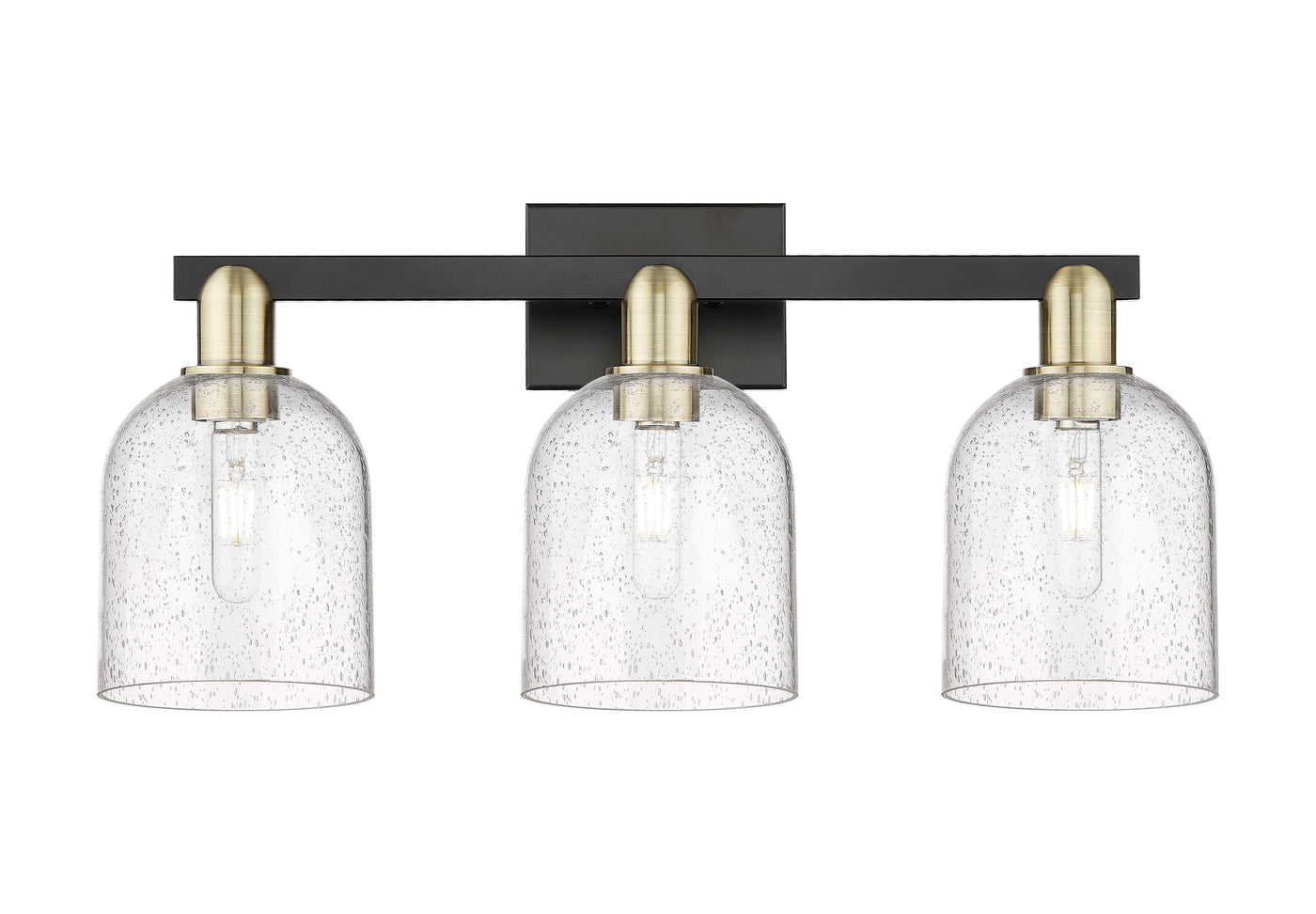 Arcadia Bath Vanity Light Cast Brass Glass