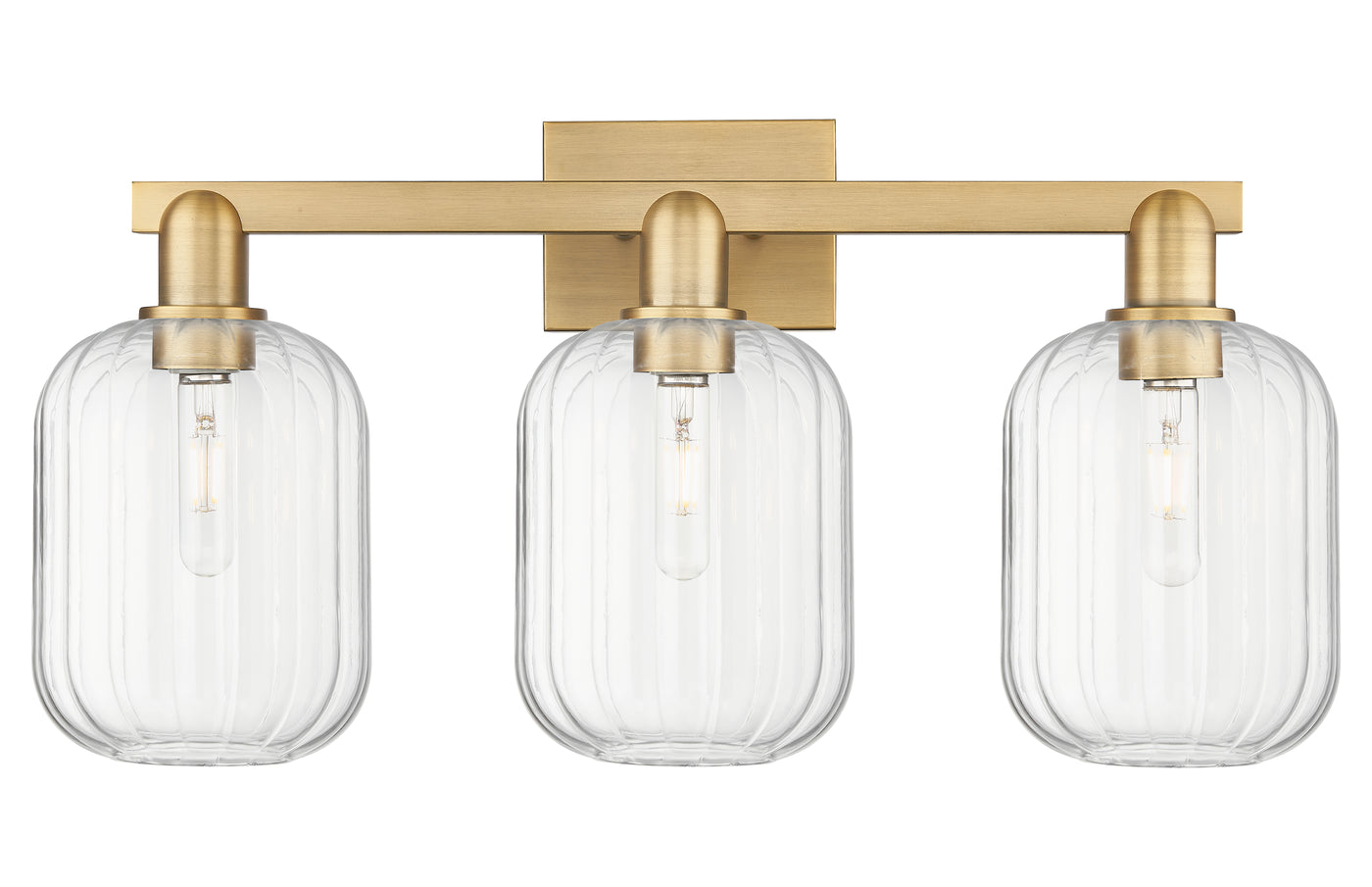 Arcadia Bath Vanity Light Cast Brass Finish