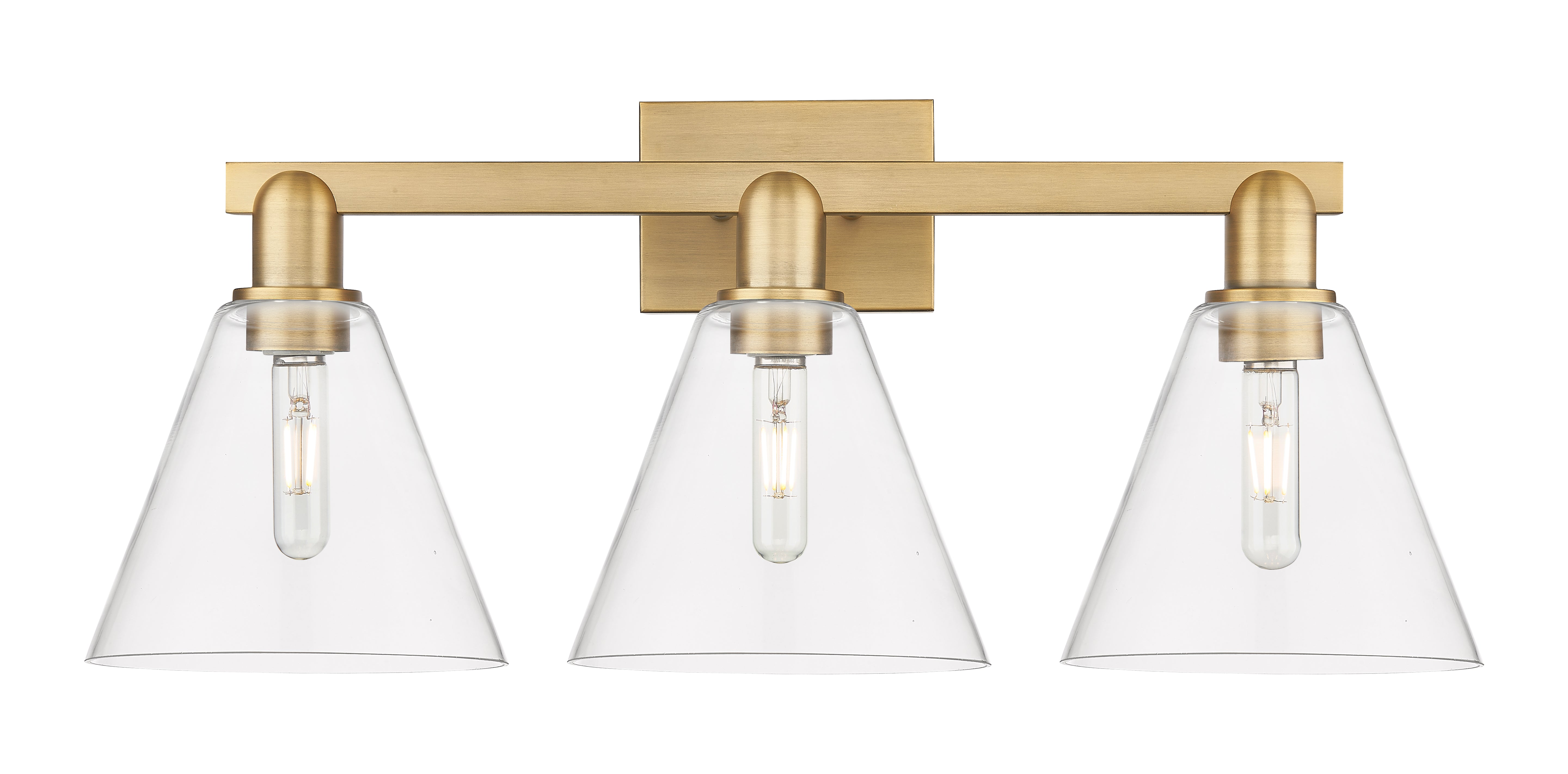 Arcadia Bath Vanity Light Cast Brass