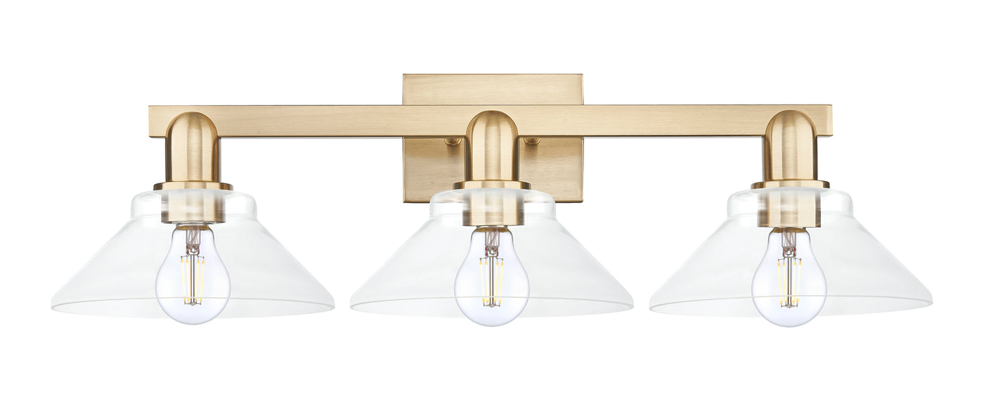 Arcadia Bath Vanity Light Cast Brass Steel