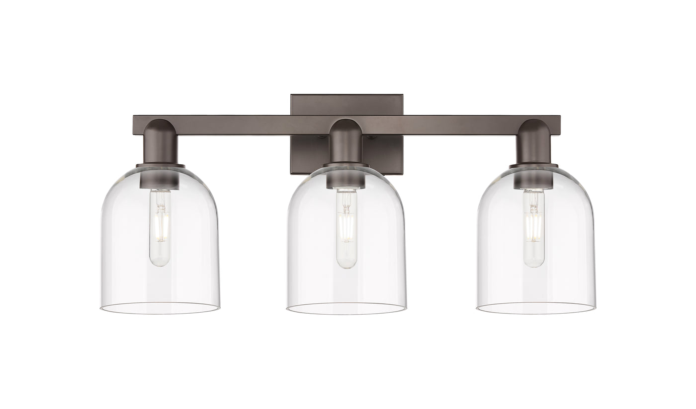 Arcadia Bath Vanity Light Cast Brass Glass