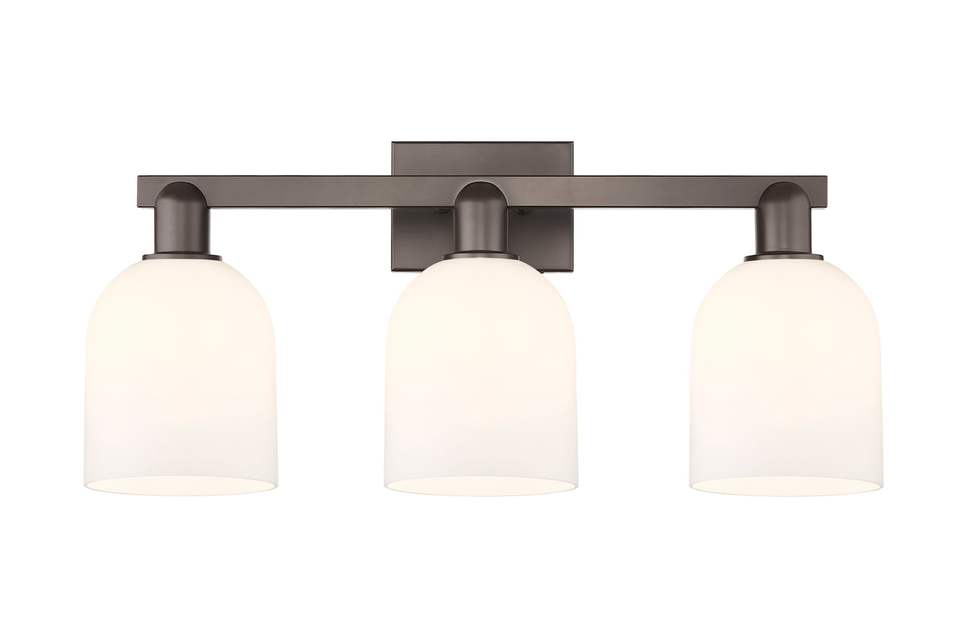 Arcadia Bath Vanity Light Cast Brass Glass