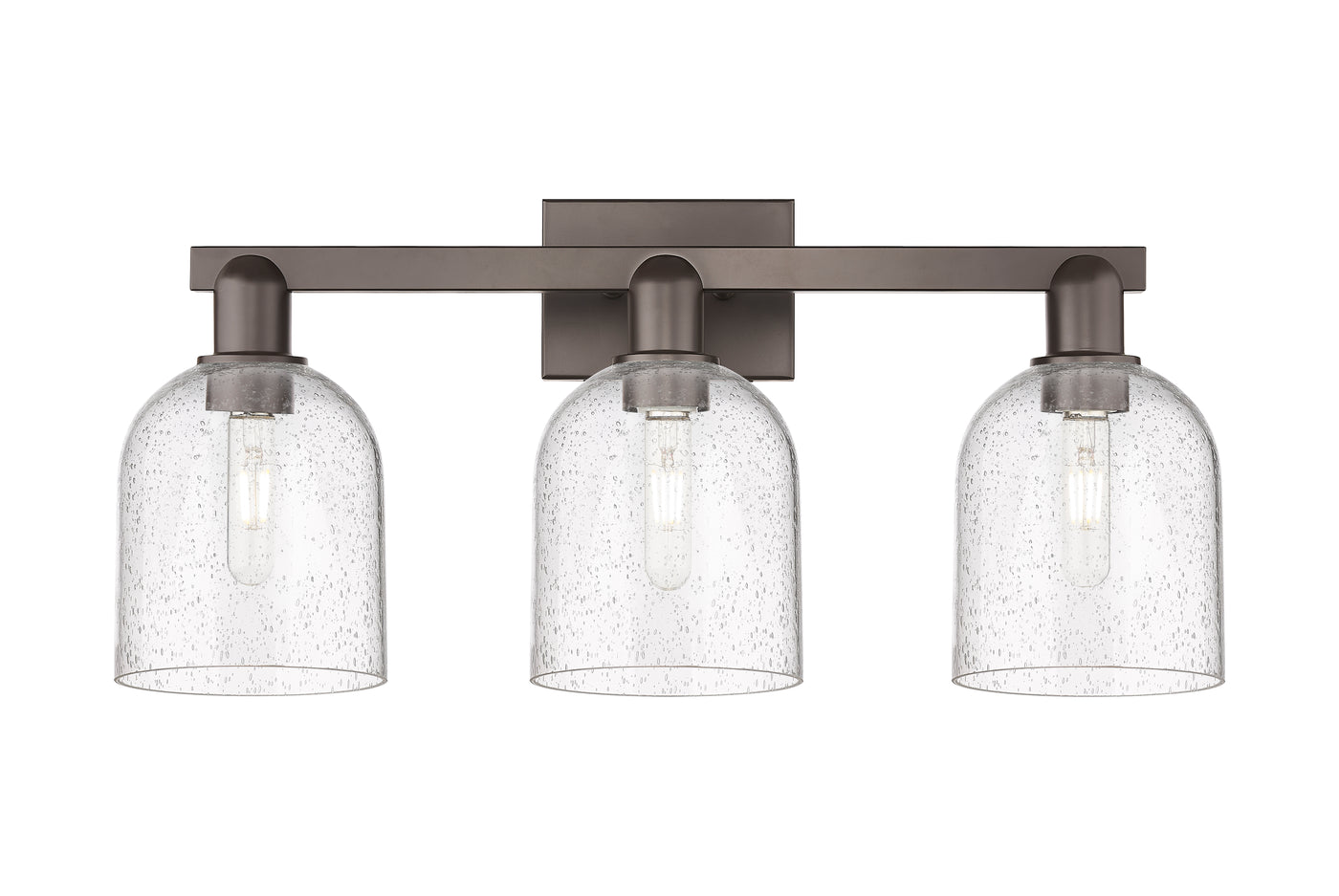 Arcadia Bath Vanity Light Cast Brass Glass