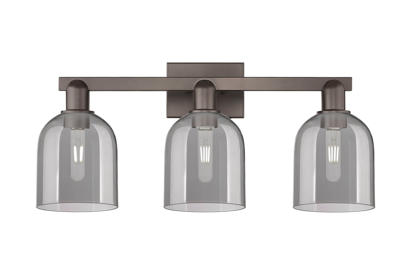 Arcadia Bath Vanity Light Cast Brass Glass