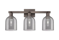 Arcadia Bath Vanity Light Cast Brass Glass