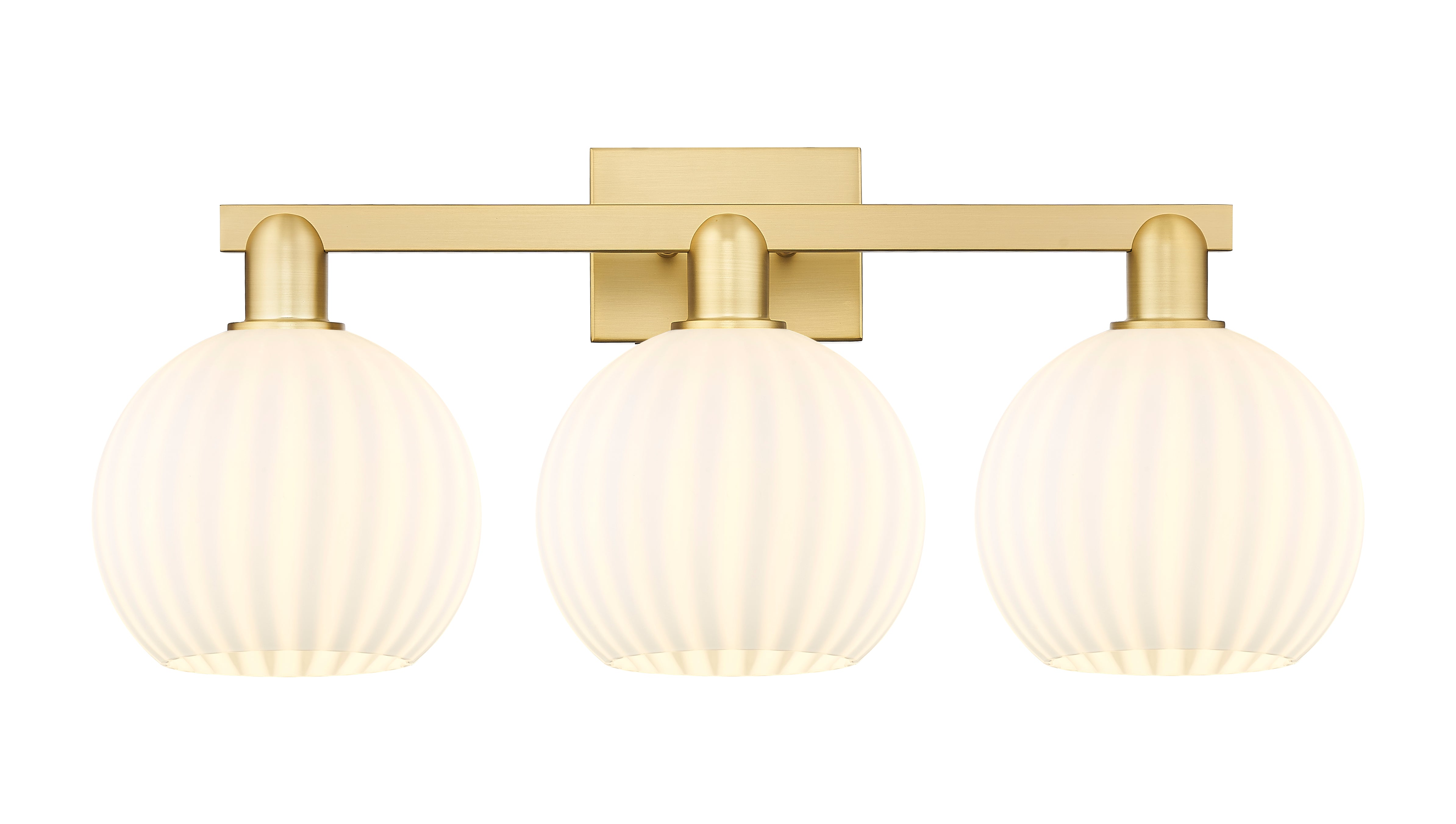 Arcadia Bath Vanity Light Cast Brass