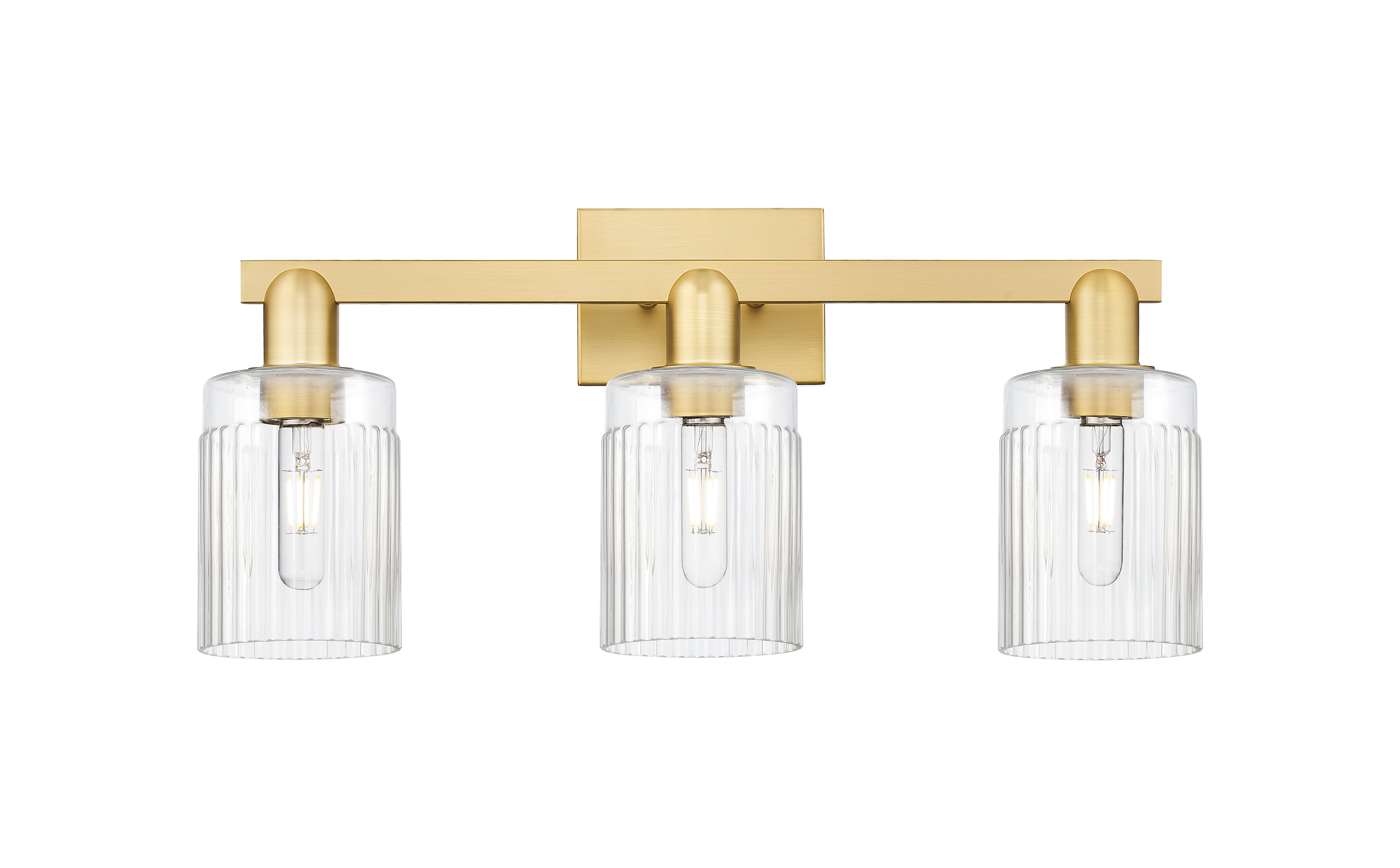Arcadia Bath Vanity Light Cast Brass Dimmable