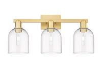 Arcadia Bath Vanity Light Cast Brass Glass