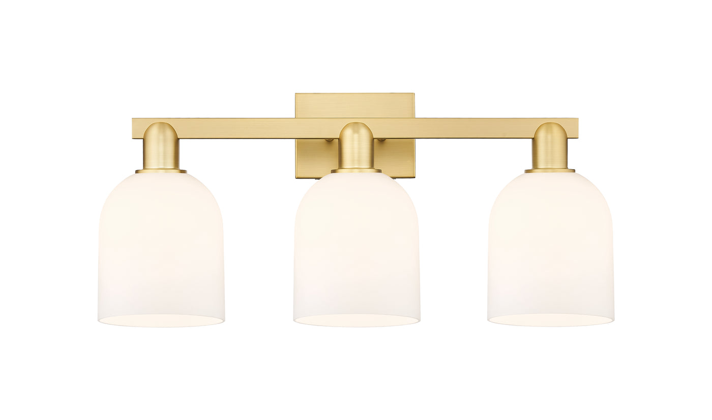 Arcadia Bath Vanity Light Cast Brass Glass