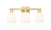 Arcadia Bath Vanity Light Cast Brass Glass