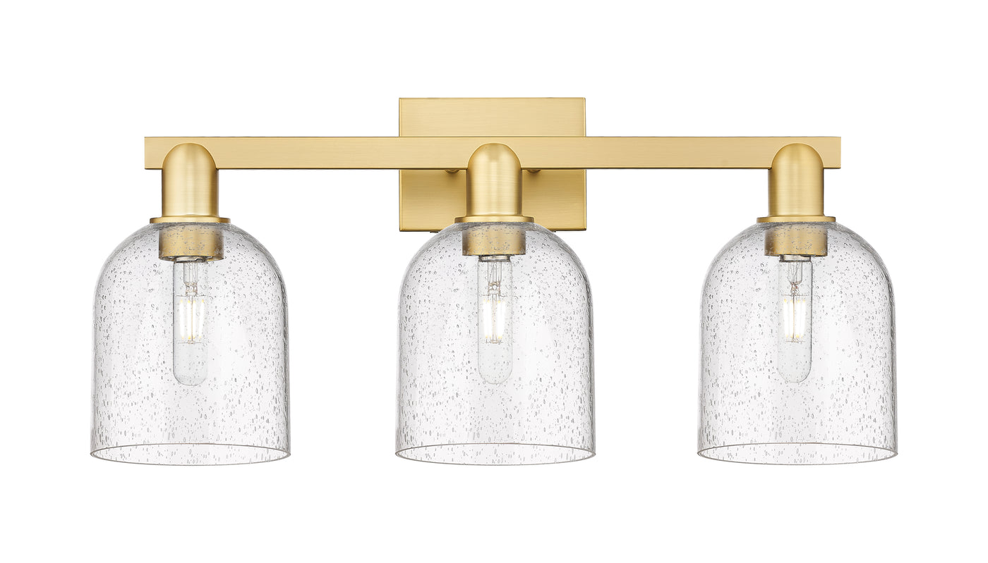 Arcadia Bath Vanity Light Cast Brass Glass