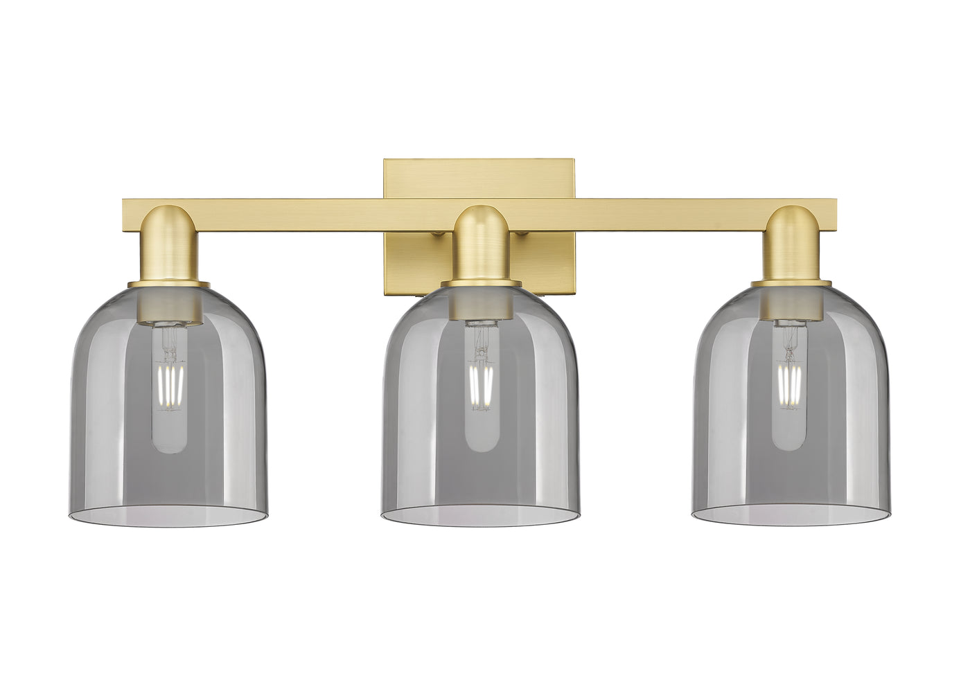 Arcadia Bath Vanity Light Cast Brass Glass