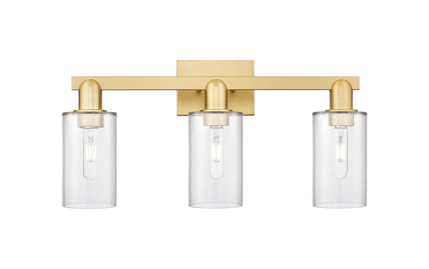 Arcadia Bath Vanity Light Cast Brass