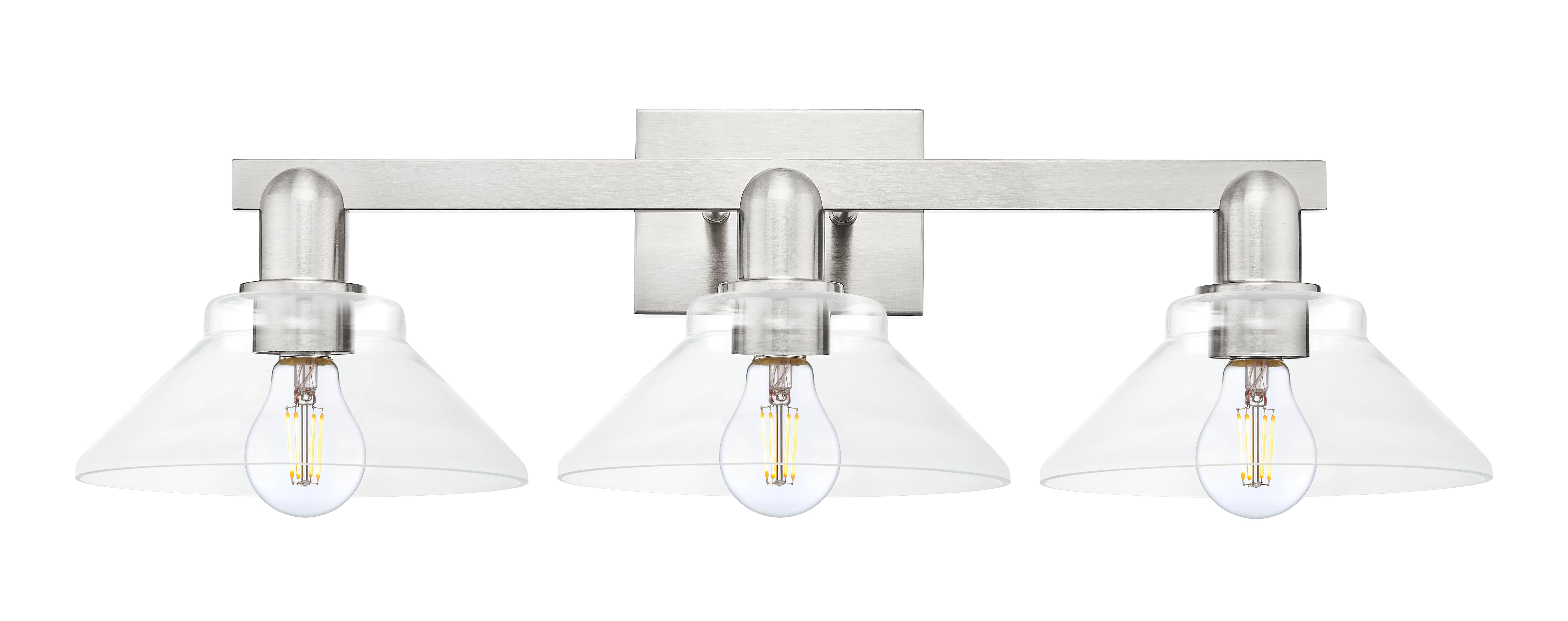 Arcadia Bath Vanity Light Cast Brass Steel