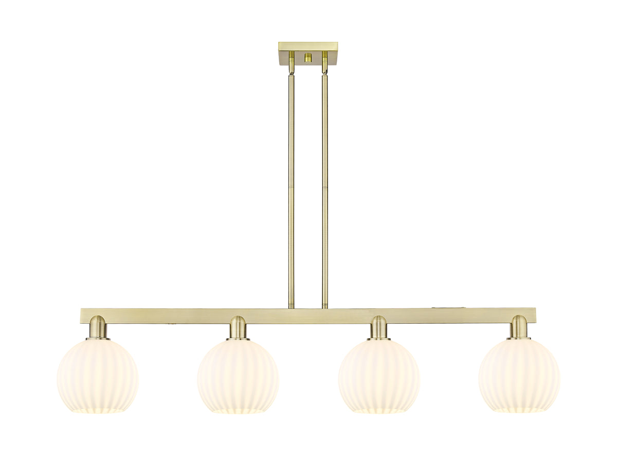 48-Inch 4-Light Stem-Hung Island Light 10.5-Inch High