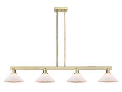 Arcadia Island Light Cast Brass Glass Steel