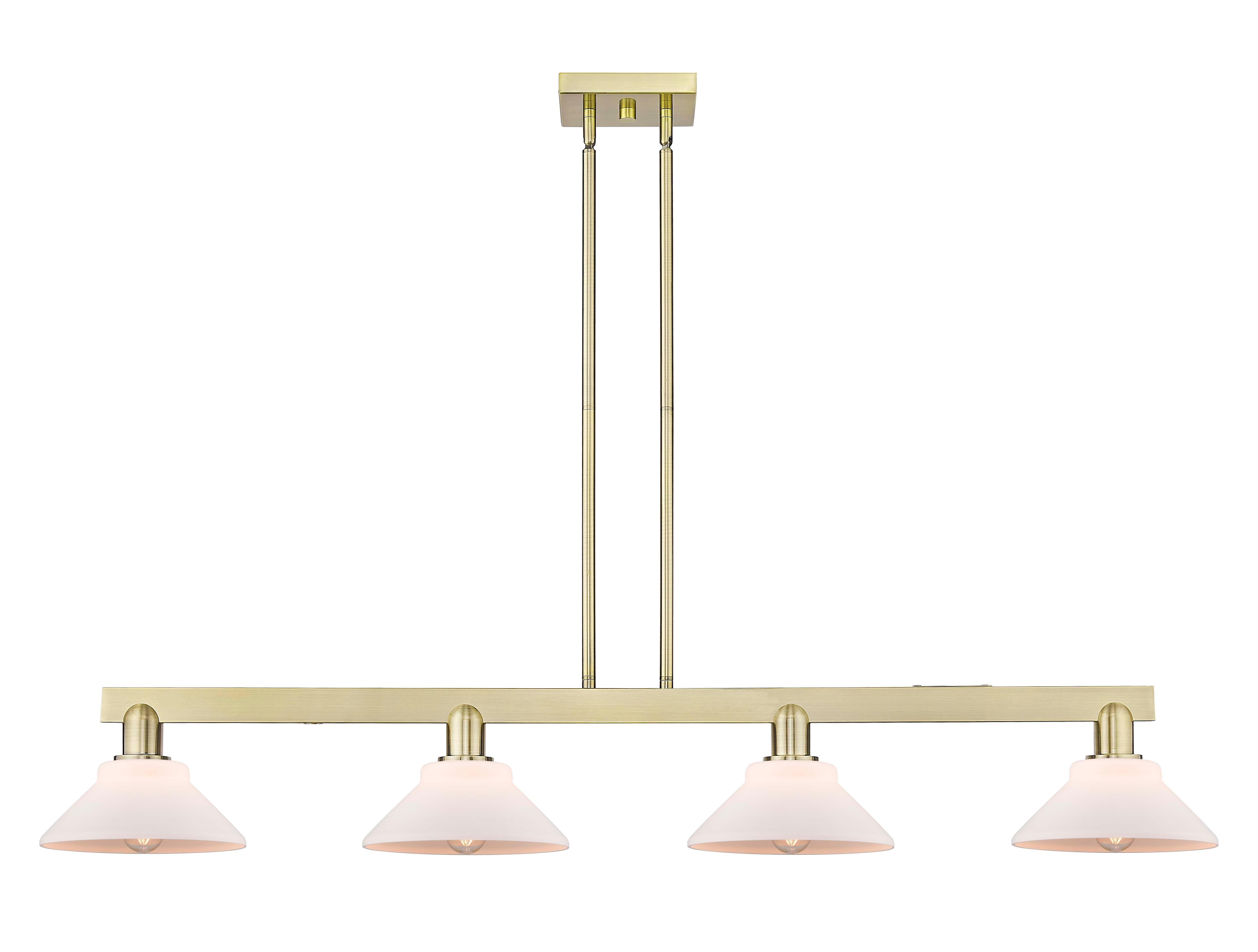 Arcadia Island Light Cast Brass Glass Steel
