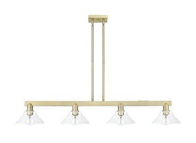 Arcadia Island Light Cast Brass Glass Steel