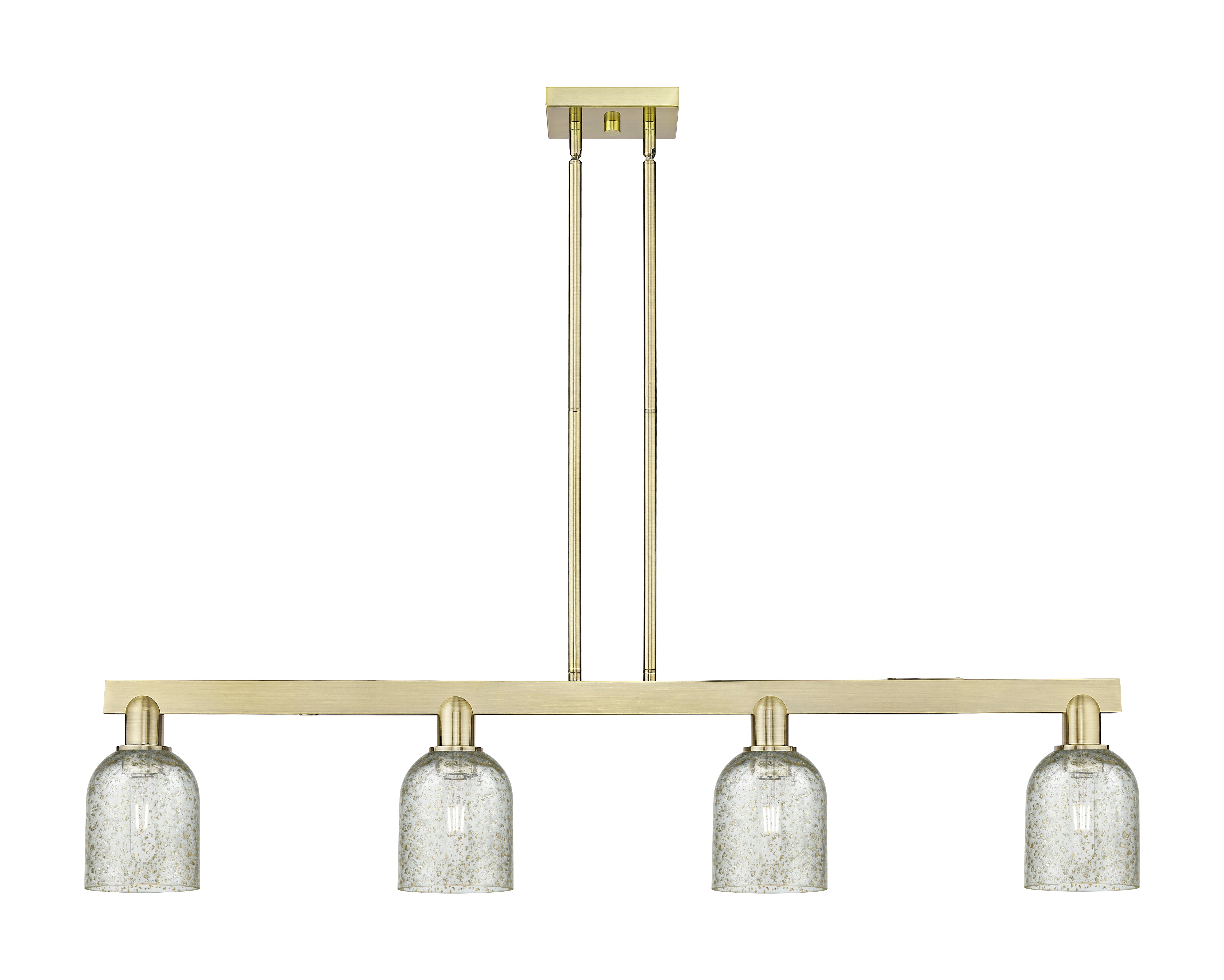 Arcadia Island Light Cast Brass Glass Steel