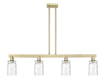Arcadia Island Light Brass Steel Glass