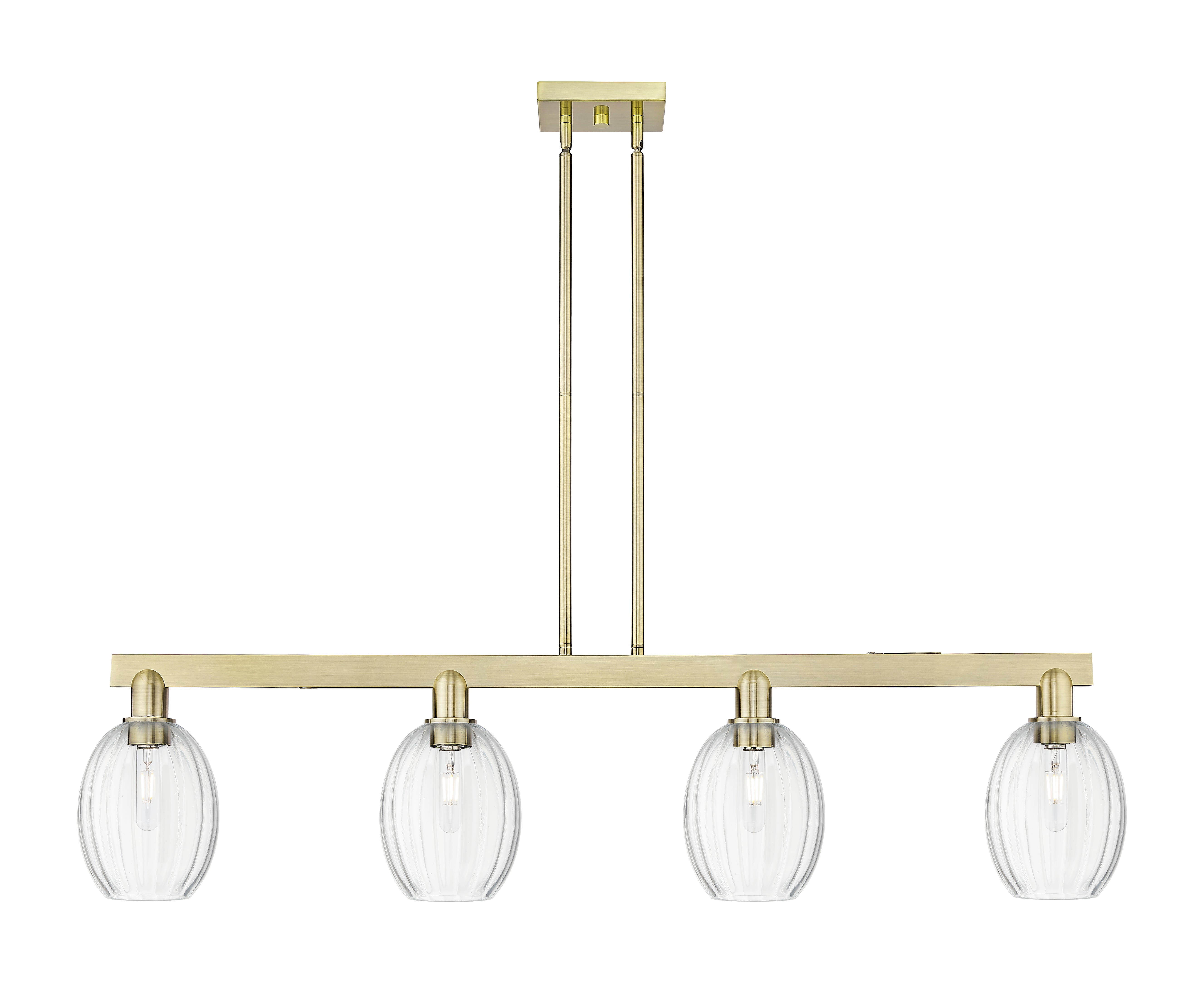 Arcadia Island Light Cast Brass Steel Glass