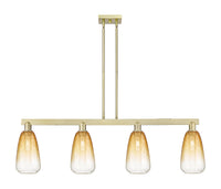 Brookhaven Almond 48-Inch 4-Light Stem-Hung Island Light 13.875-Inch High