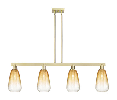 Arcadia Island Light Glass Brass Steel