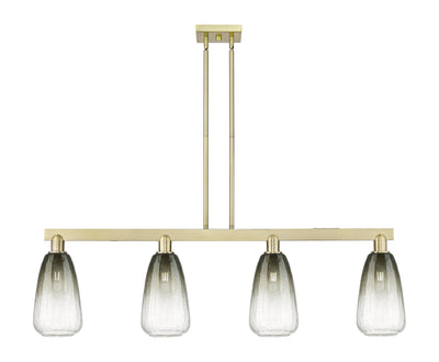 Arcadia Island Light Glass Brass Steel
