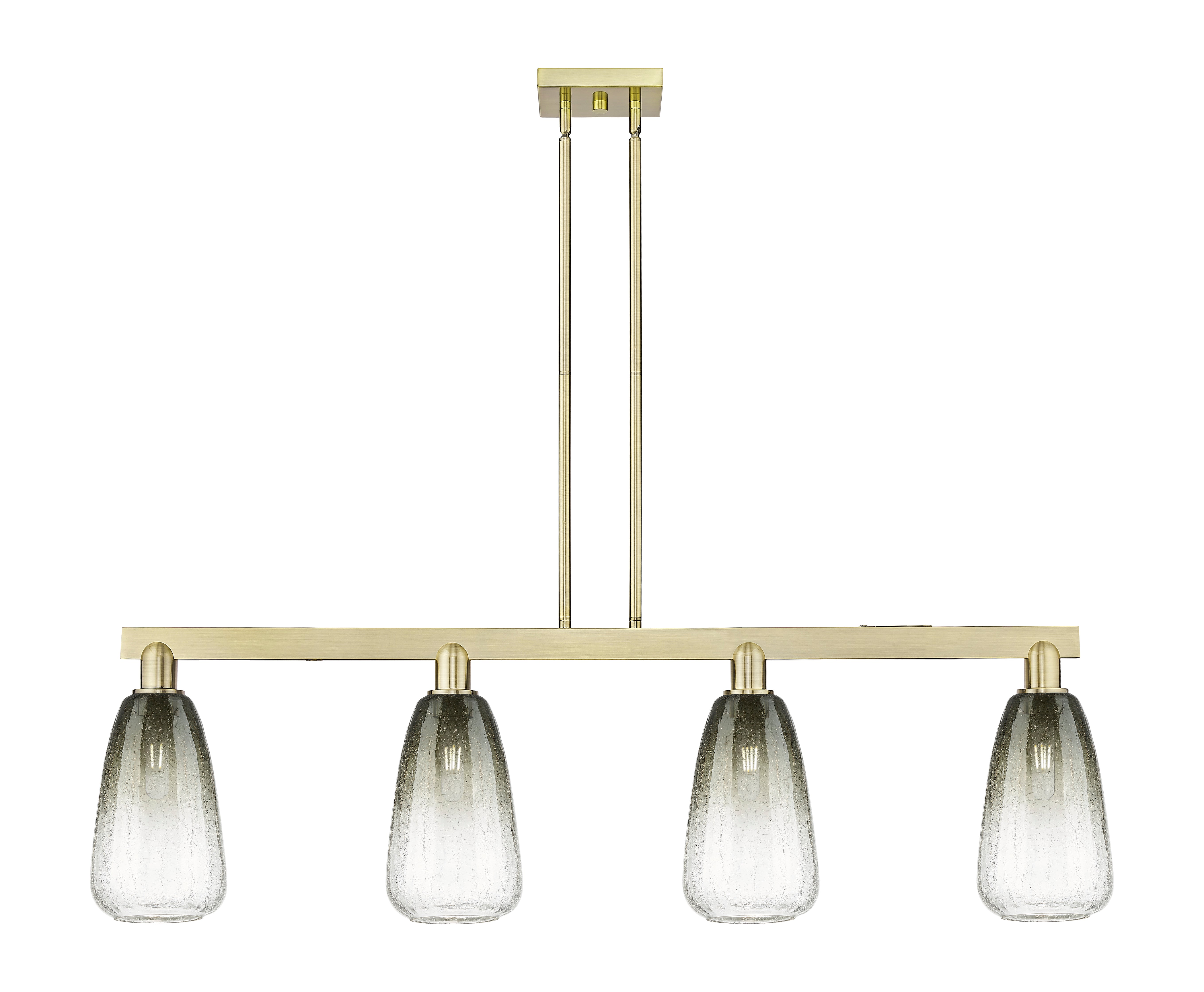 Arcadia Island Light Glass Brass Steel