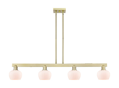 Arcadia Island Light Cast Brass Glass Steel