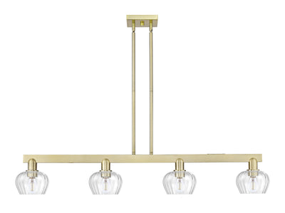 Arcadia Island Light Cast Brass Glass Steel