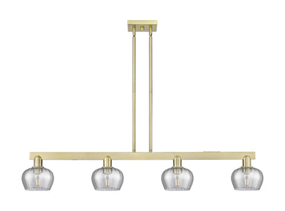 Arcadia Island Light Cast Brass Glass Steel