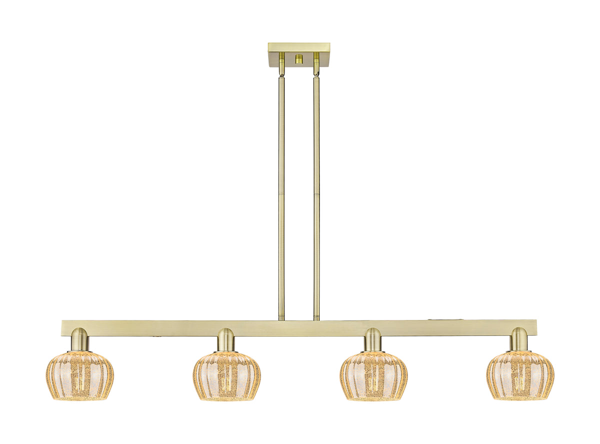 Fenton 49-Inch 4-Light Stem-Hung Island Light 8.375-Inch High