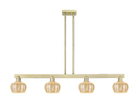 Fenton 49-Inch 4-Light Stem-Hung Island Light 8.375-Inch High