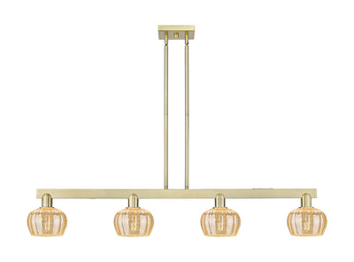 Arcadia Island Light Cast Brass Glass Steel