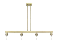 Cobbleskill 48-Inch 4-Light Stem-Hung Island Light 9.875-Inch High
