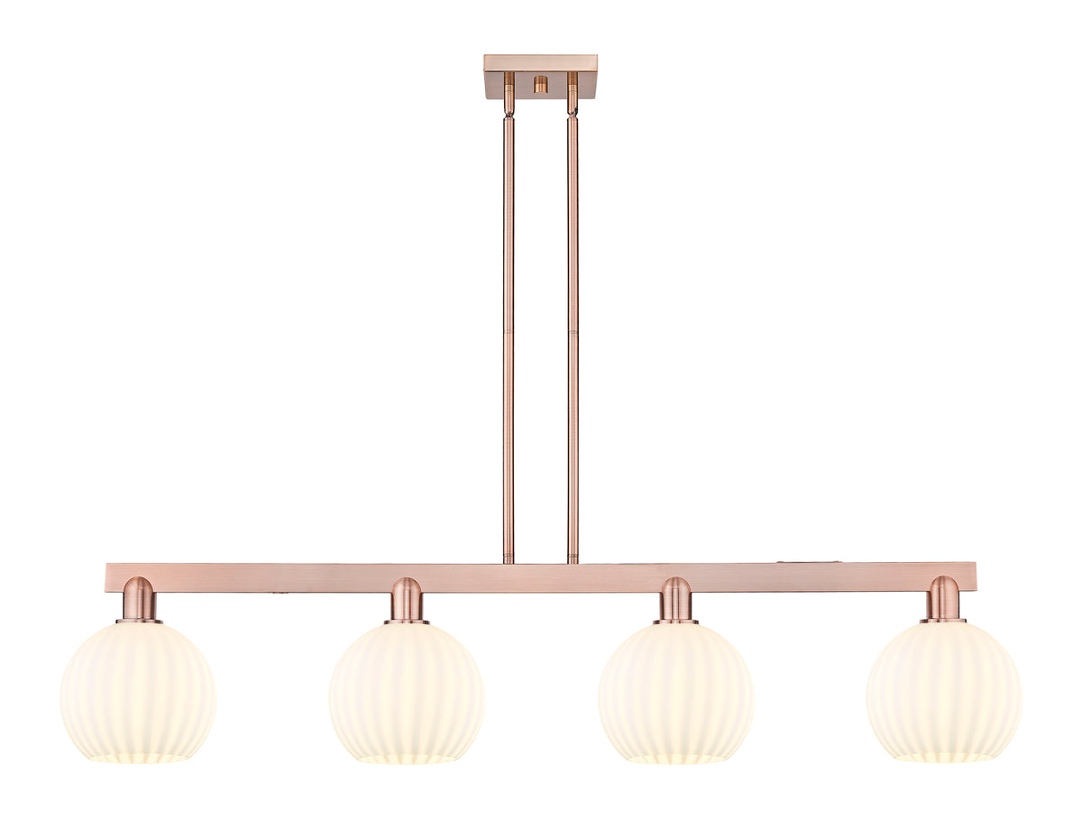 48-Inch 4-Light Stem-Hung Island Light 10.5-Inch High