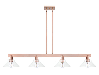 Arcadia Island Light Cast Brass Glass Steel
