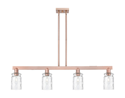 Arcadia Island Light Brass Steel Glass
