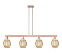 Preston Bulb 48-Inch 4-Light Stem-Hung Island Light 11.625-Inch High