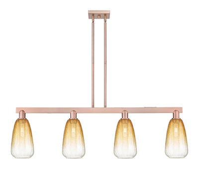 Arcadia Island Light Glass Brass Steel