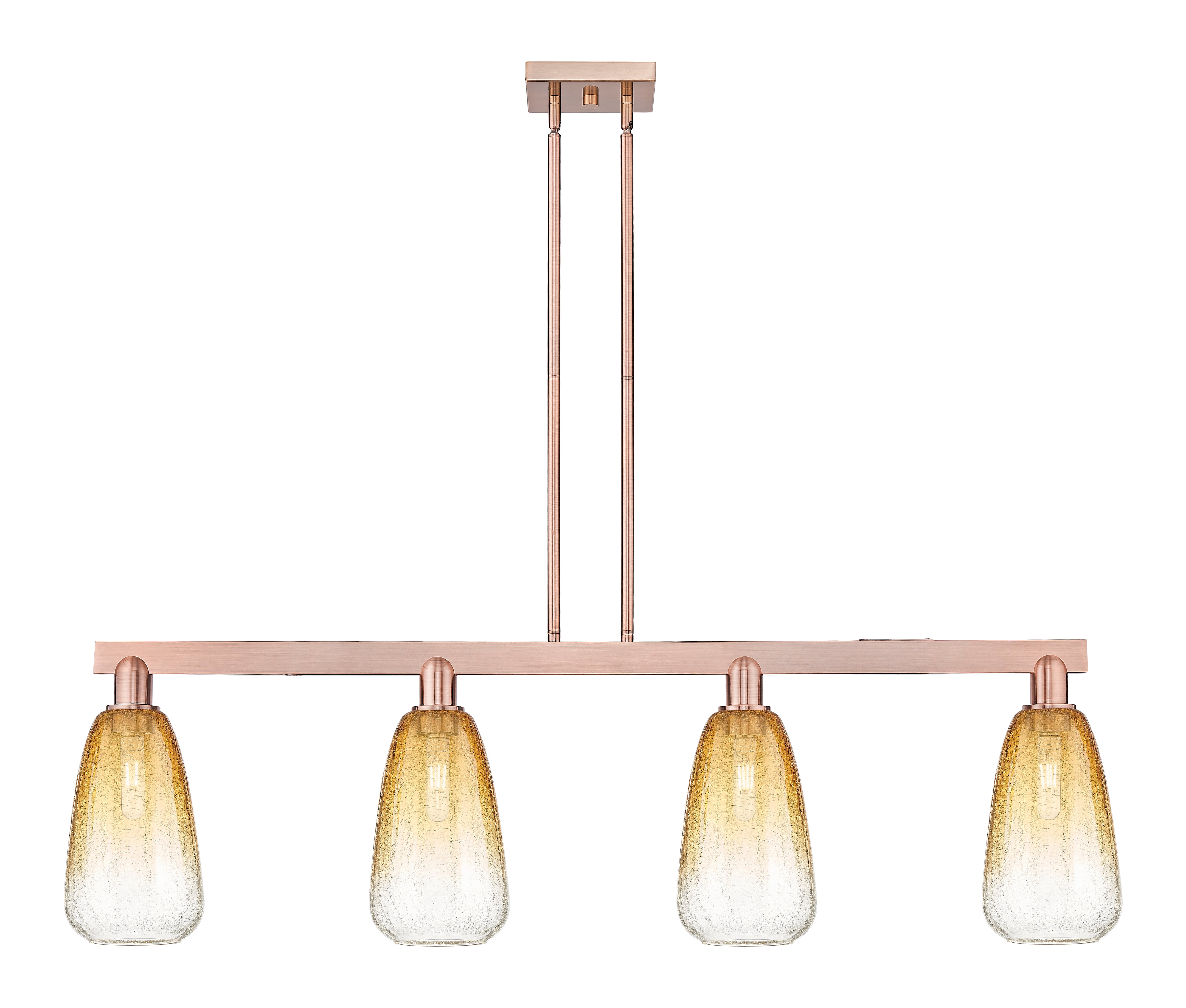 Arcadia Island Light Glass Brass Steel