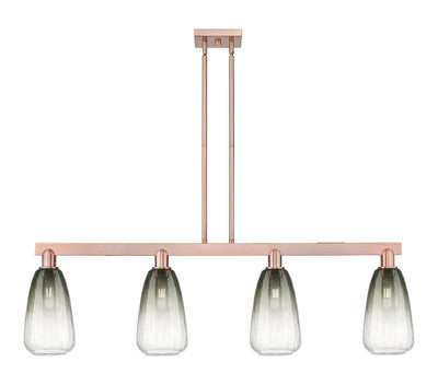 Arcadia Island Light Glass Brass Steel