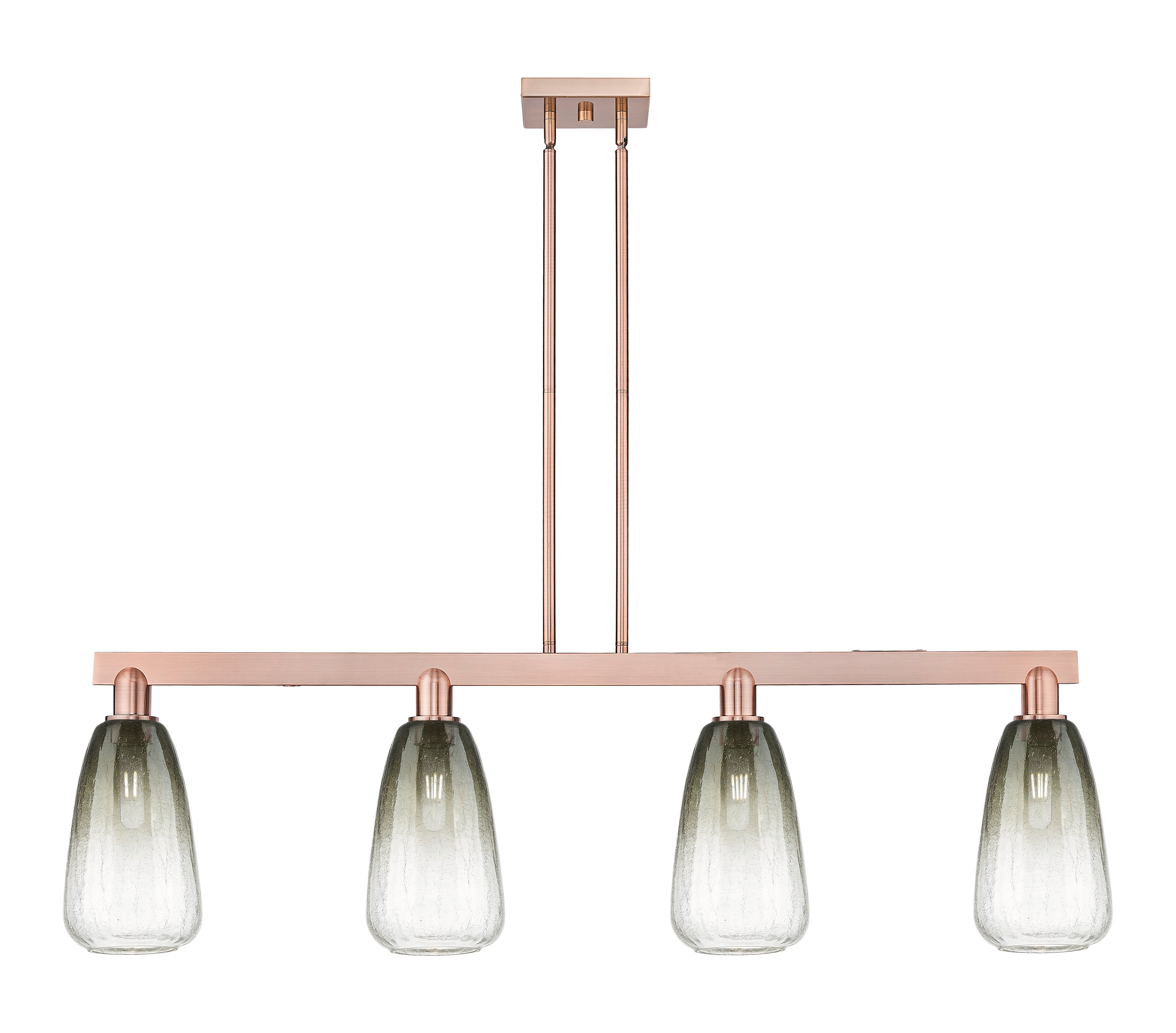 Arcadia Island Light Glass Brass Steel