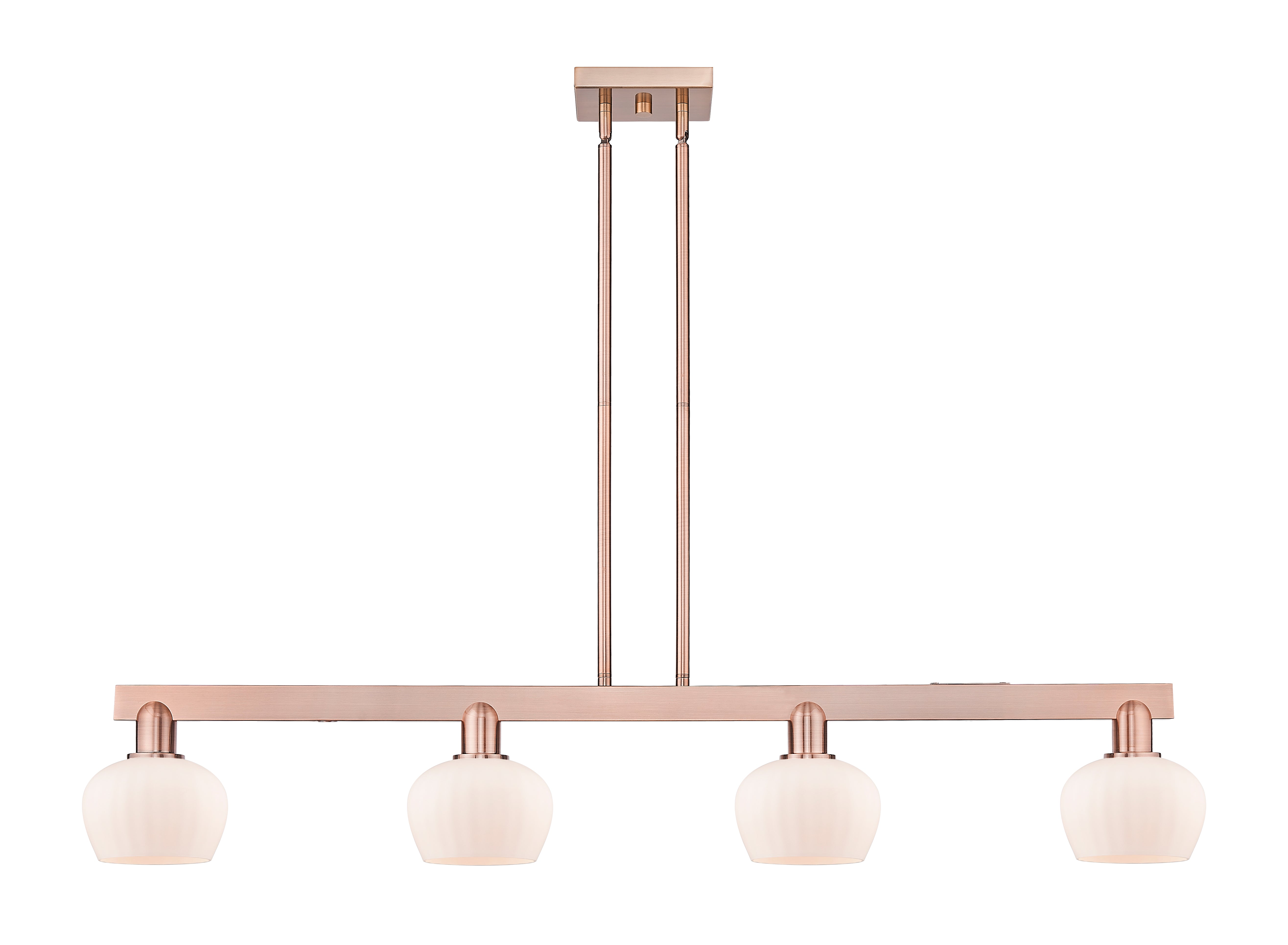 Arcadia Island Light Cast Brass Glass Steel