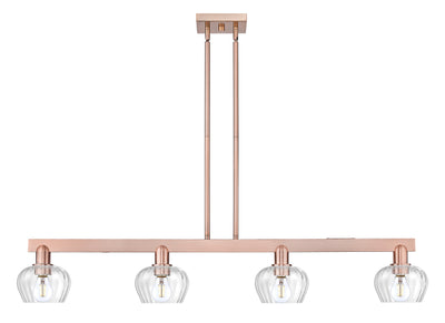 Arcadia Island Light Cast Brass Glass Steel