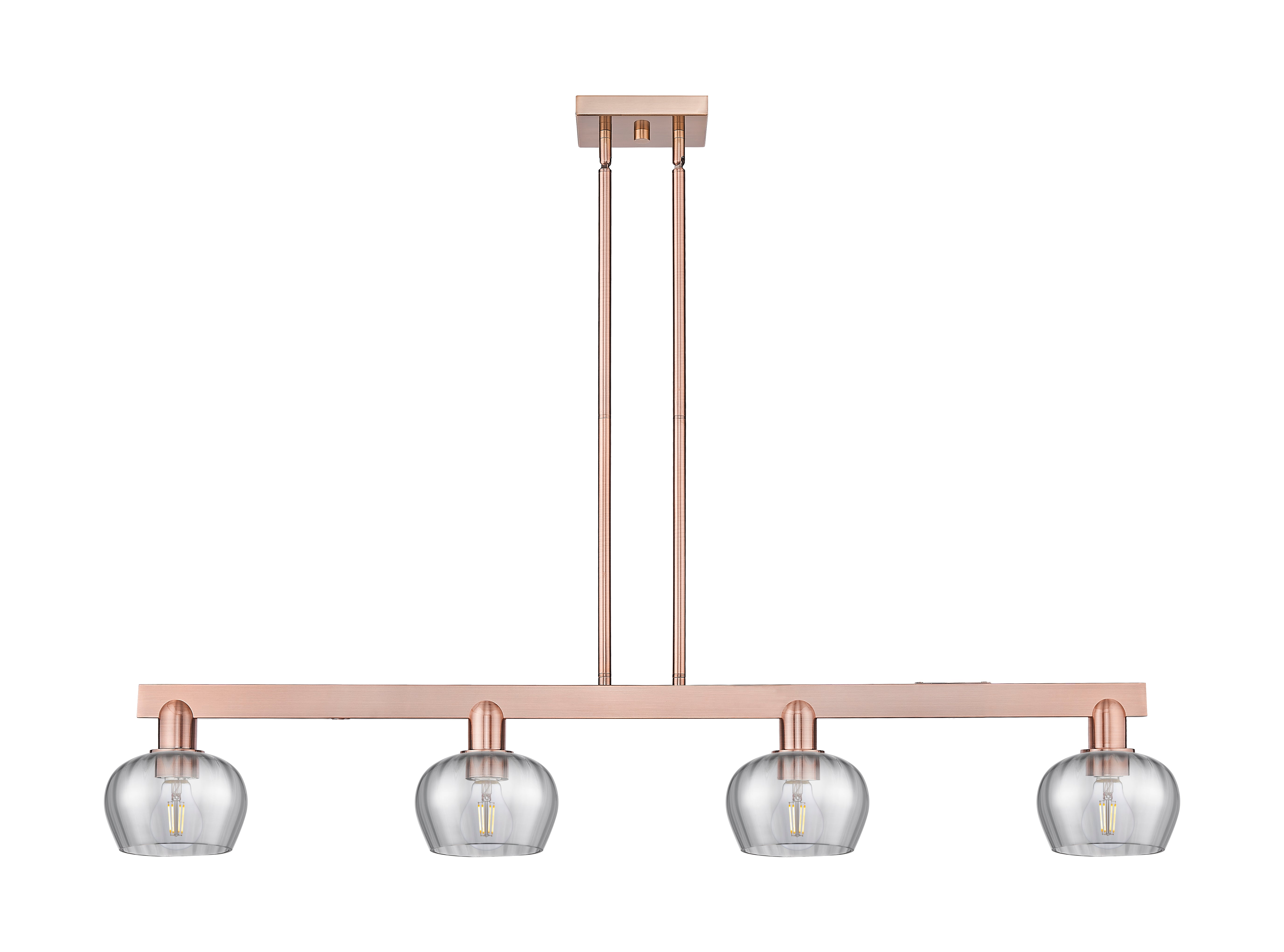 Arcadia Island Light Cast Brass Glass Steel