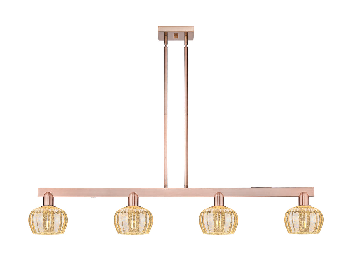 Fenton 49-Inch 4-Light Stem-Hung Island Light 8.375-Inch High