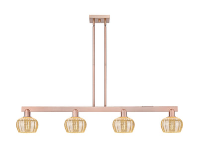 Arcadia Island Light Cast Brass Glass Steel