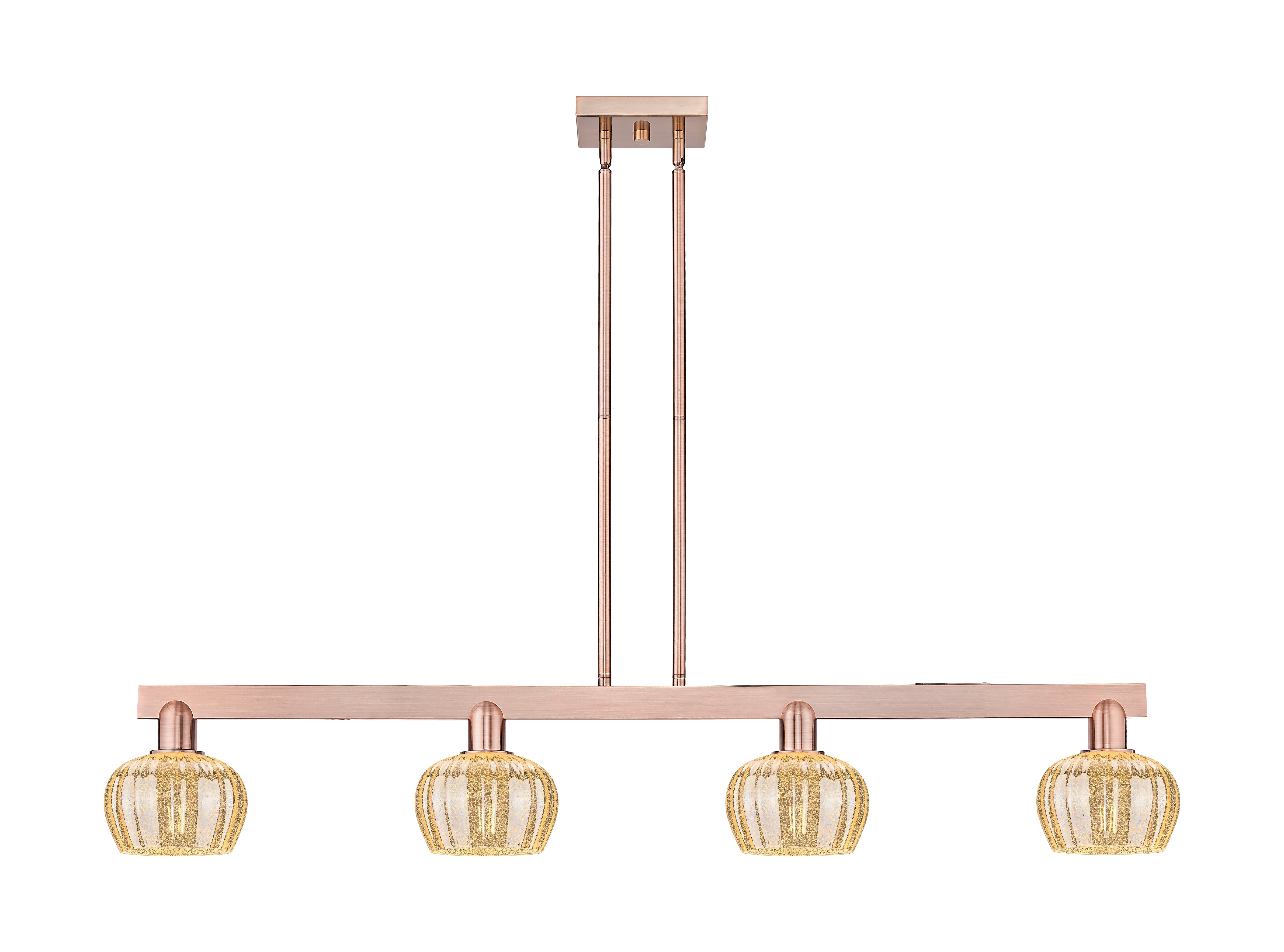 Arcadia Island Light Cast Brass Glass Steel
